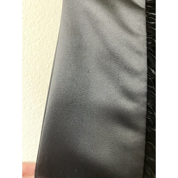 Vintage Scott McClintock Black Strapless Mermaid Gown Velvet Panel XXS/XS READ - Picture 10 of 16